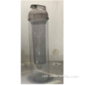 Botella de agua infusor de frutas con tapa de 820 ml